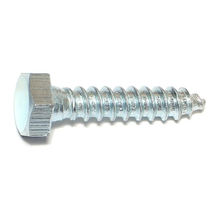 Midwest Fastener Lag Screw, 5/16 in, 1-1/2 in, Steel, Zinc Plated Hex Hex Drive, 100 PK 01300